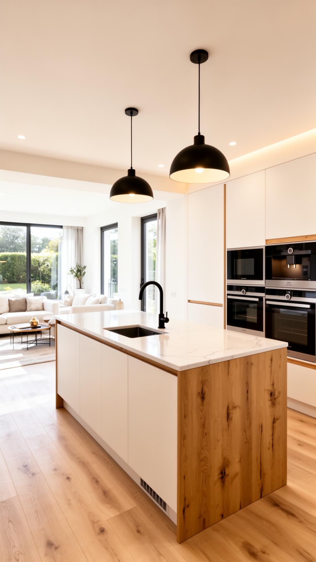 Cuisine ouverte sur séjour