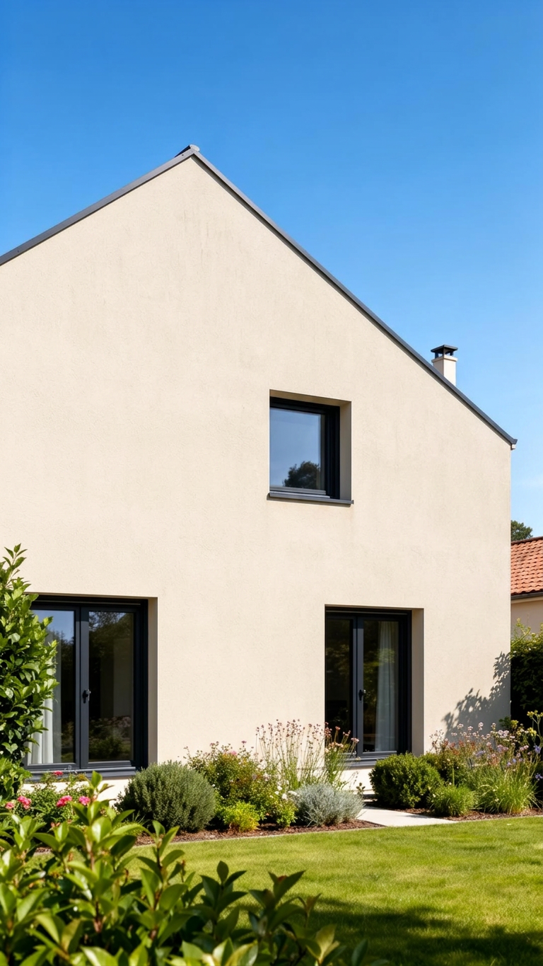 Bardage bois sur pignon contemporain avant travaux