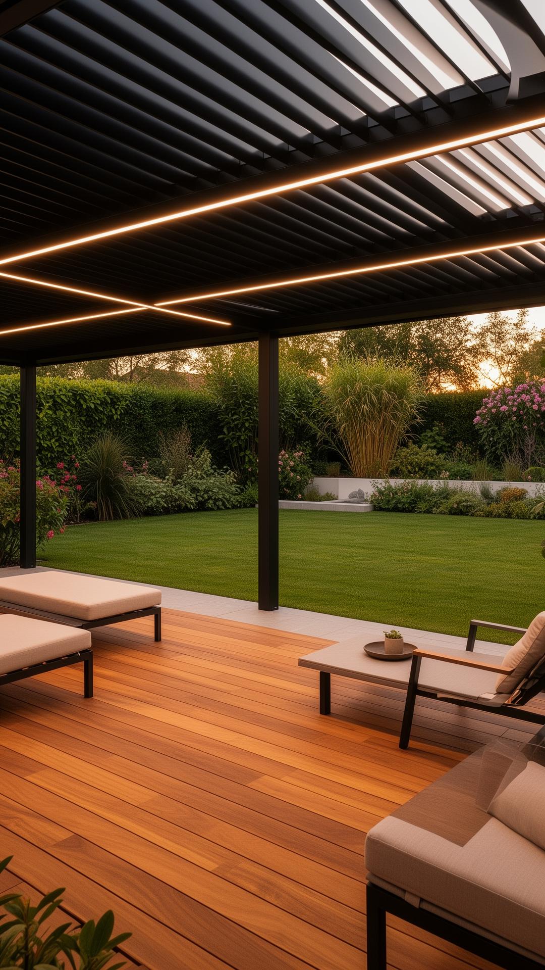 Terrasse bois & pergola bioclimatique