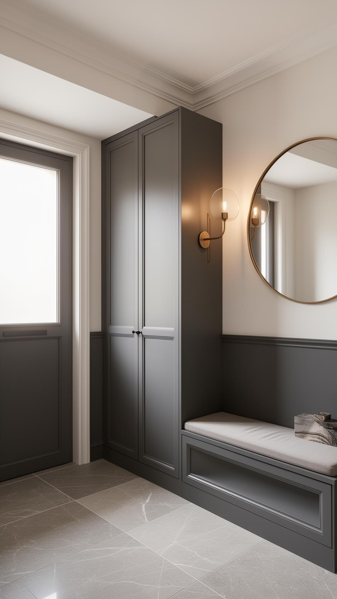 Entrée redessinée & rangements intégrés