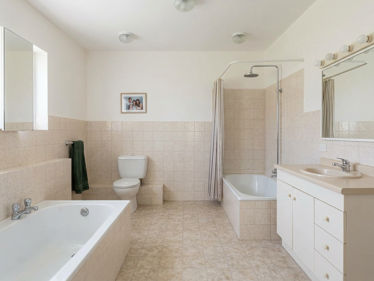 Salle de bain design & fonctionnelle avant travaux